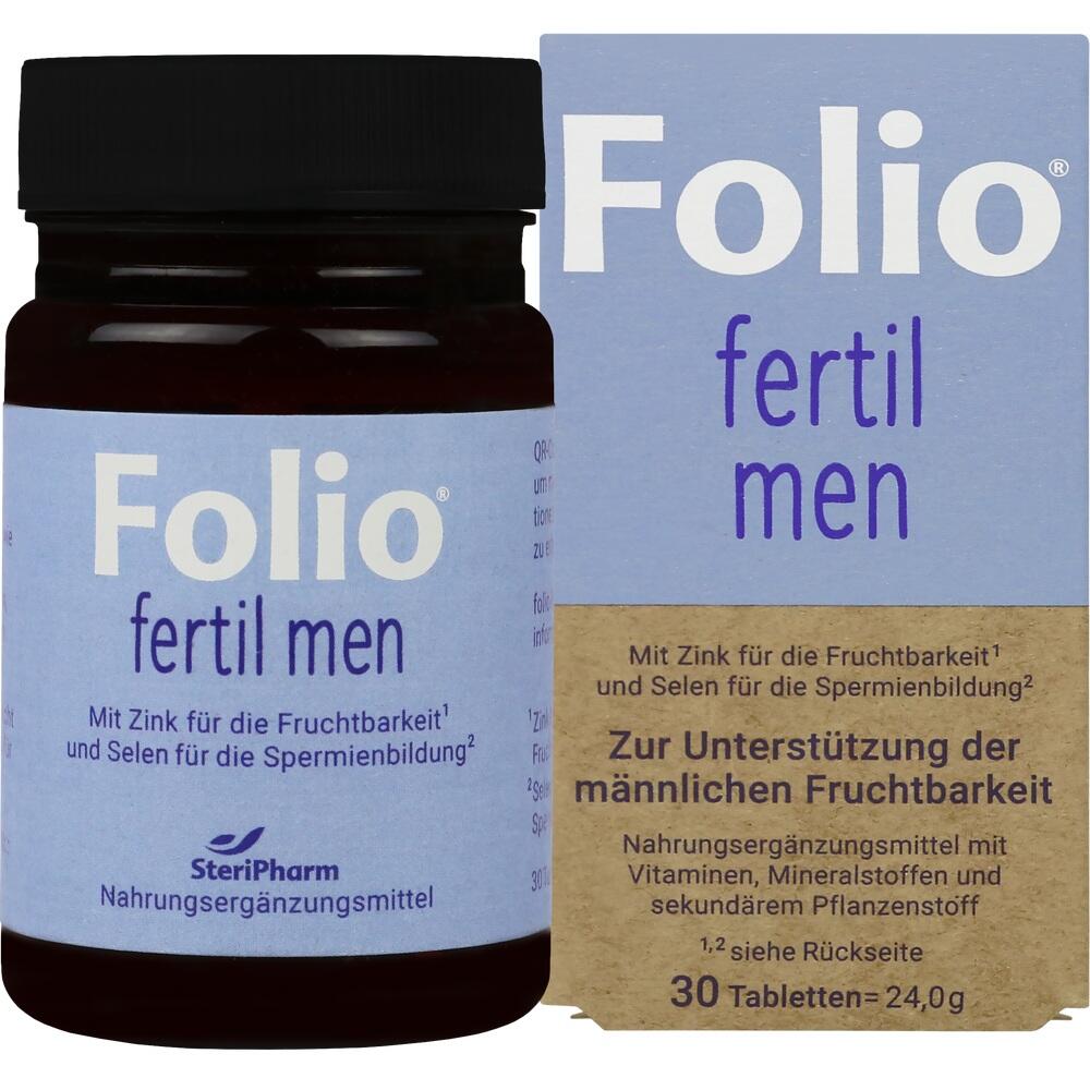 Complément Alimentaire FOLIO Fertil Men - 30 Comprimés - PZN18671396 - Fabriqué En Allemagne