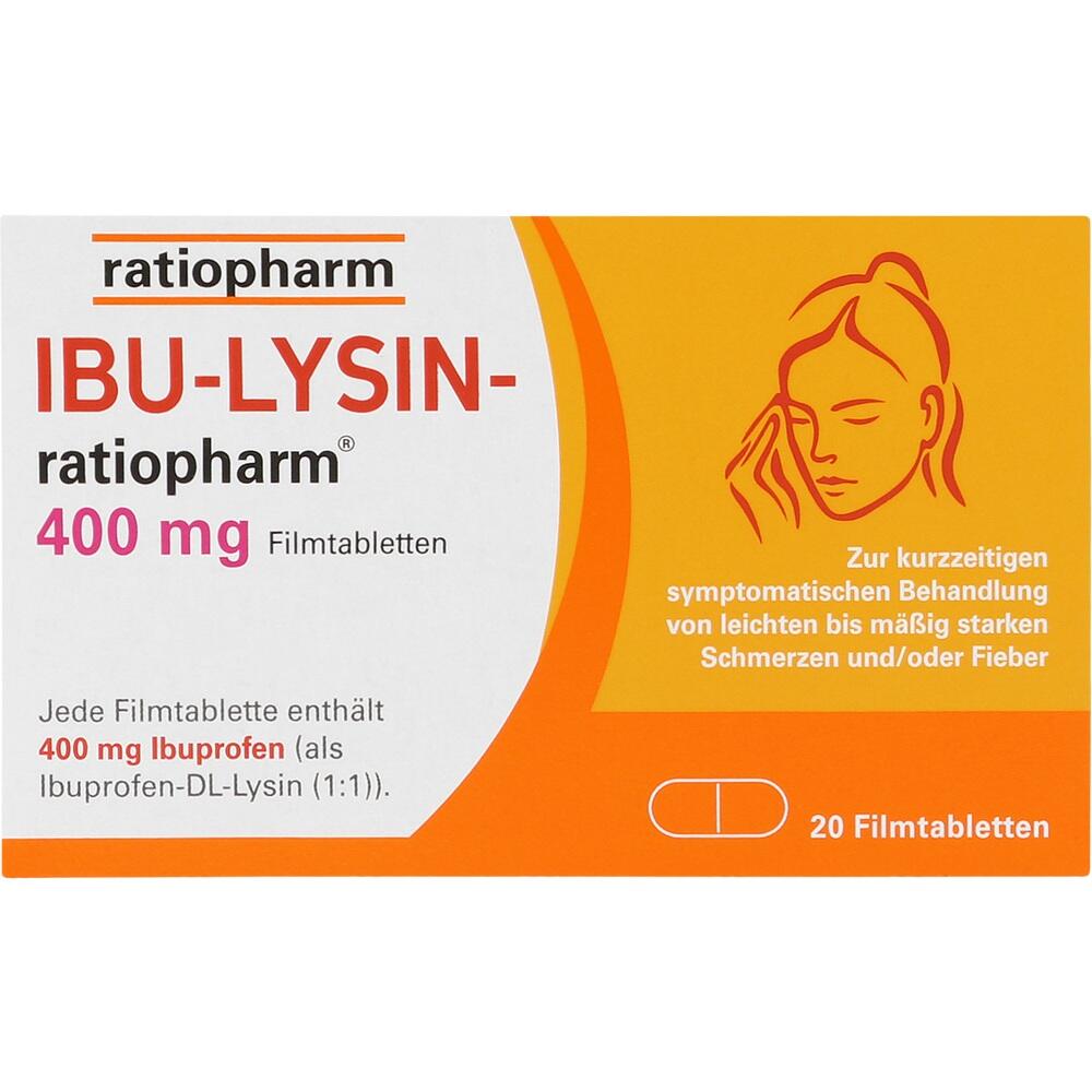 Ibu-Lysin-Ratiopharm 400 Mg Filmtabletten von ratiopharm GmbH Apotheke