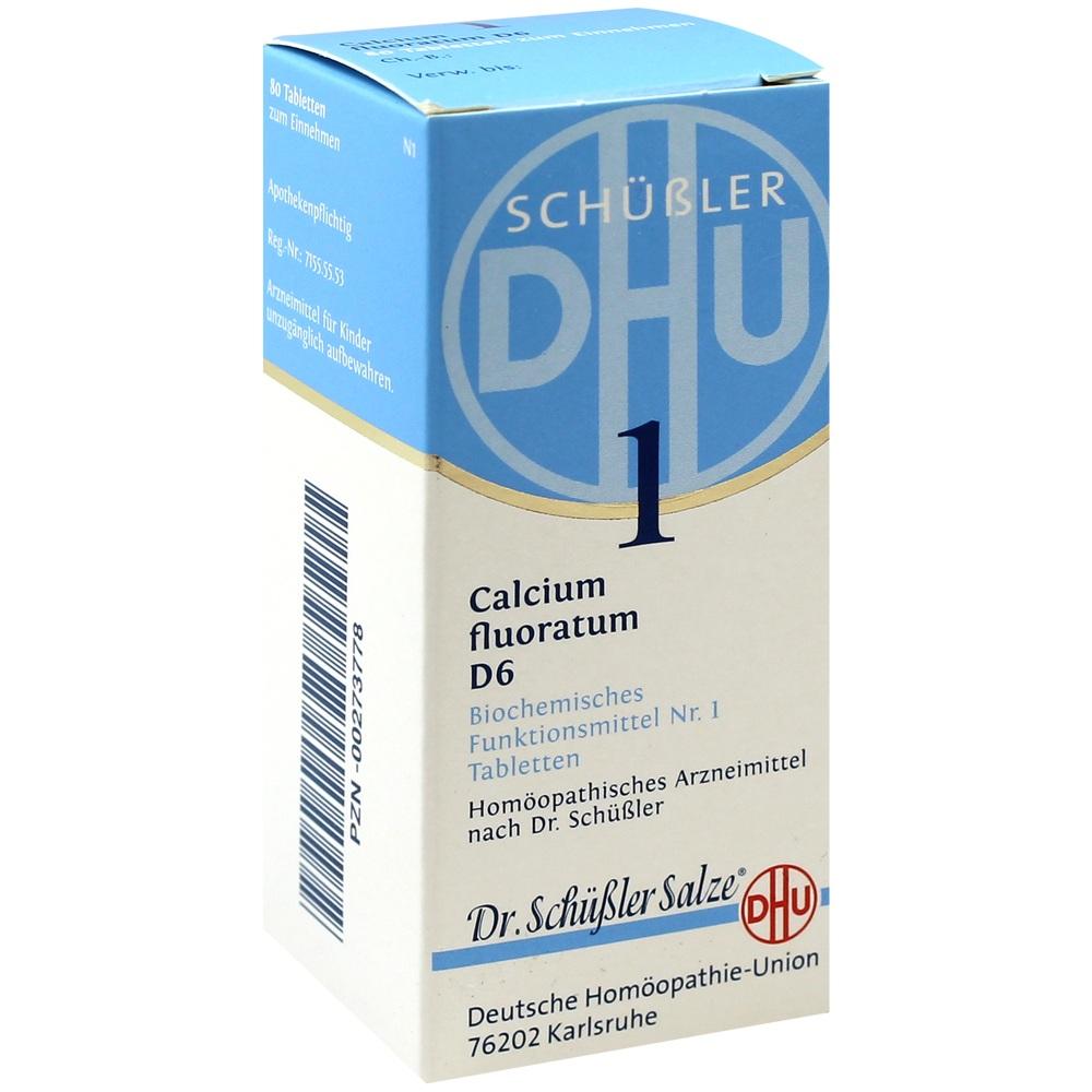 Biochemie Dhu 1 Calcium fluoratum D 6 Tabletten 80 St