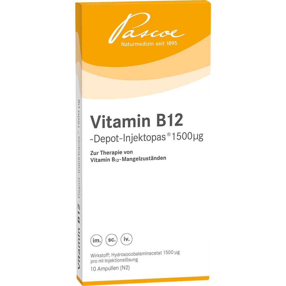 Vitamin B12 Depot Injektopas 1500ug von Pascoe pharmazeutische