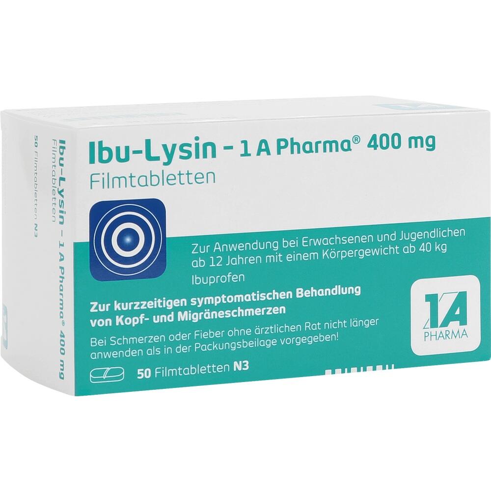 Ibu-Lysin - 1 A Pharma 400 Mg Filmtabletten von 1 A Pharma GmbH