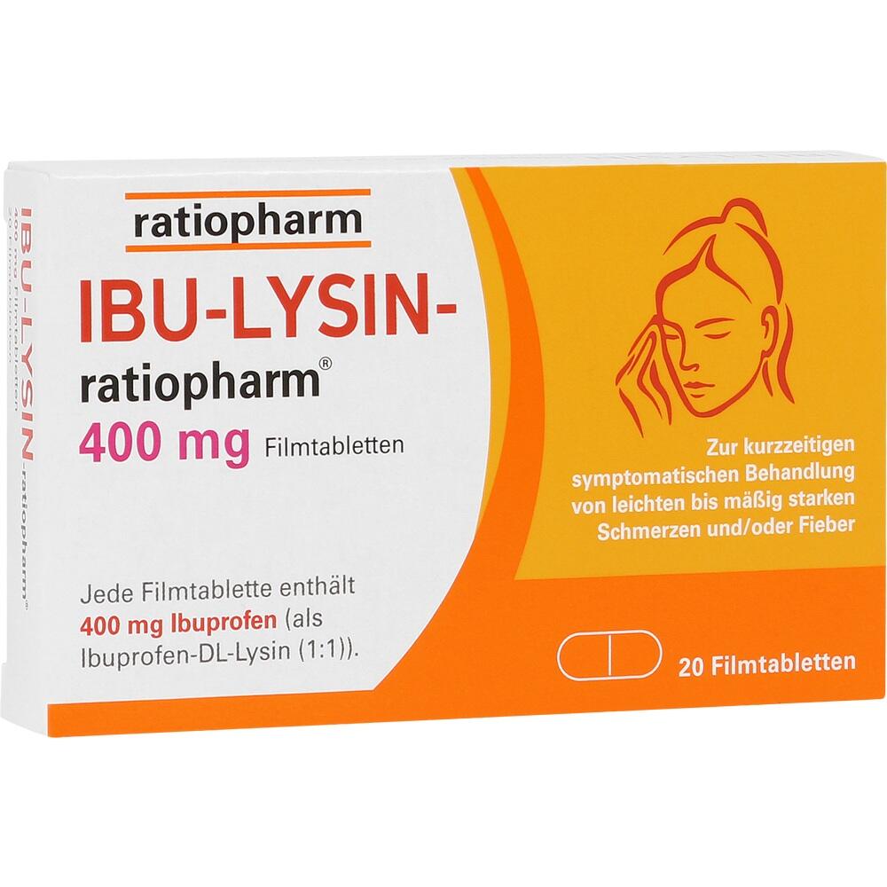 Ibu-Lysin-Ratiopharm 400 Mg Filmtabletten von ratiopharm GmbH