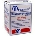 SAUGKOMPRESSEN unsteril 10x10 cm