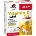 DOPPELHERZ Vitamin C 500+Zink Depot DIRECT Pellets