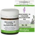 BIOCHEMIE 18 Calcium sulfuratum D 6 Tabletten
