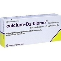 CALCIUM-D3-biomo Kautabletten 500+D