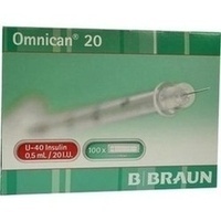 OMNICAN Insulinspr.0,5 ml U40 m.Kan.0,30x8 mm ein.