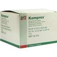 KOMPREX Schaumgummi Binde 8 cmx2 m Stärke 0,5 cm KOMPREX Schaumgummi Binde 8 cmx2 m Stärke 0,5 cm