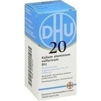DHU BIOCHEMIE 20 Kalium alum.sulfur. D 12 Comprimidos
