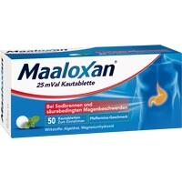 MAALOXAN 25 mVal pastillas masticables