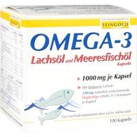 OMEGA 3 Aceite salmón y Aceite de pescado de mar Cápsulas