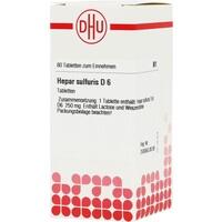 DHU HEPAR SULFURIS D 6 Tablets