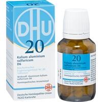 DHU BIOCHEMIE 20 Kalium alum.sulfur. D 6 Comprimidos