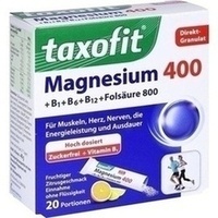 TAXOFIT Magnésium 400+B1+B6+B12+acide folique 800 gran.