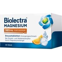 BIOLECTRA Magnesium 365 fortissimum Orange effervescent Tablets