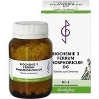 BIOCHEMIE 3 Ferrum phosphoricum D 6 Tablets