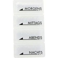 TABLETTENDOSE mo/mi/ab/na m.Blindenschr.weiß tran.