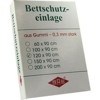 BETTEINLAGE Gummiplatte 0,3 mm 90x120 cm weiß
