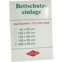 BETTEINLAGE Gummiplatte 0,3 mm 90x200 cm weiß