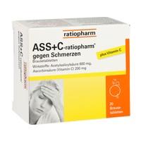 ASS + C ratiopharm Analgesicos Tabletas efervescentes