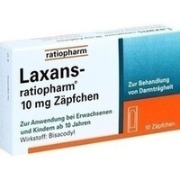 LAXANS Ratiopharm 10 mg Suppositoires