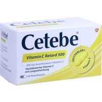 CETEBE vitamina C cápsulas retardantes 500 mg
