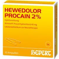 HEWEDOLOR Procain 2% Injektionslösung in Ampullen