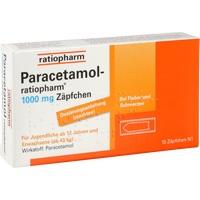 PARACETAMOL ratiopharm 1.000 mg Adult Suppositories