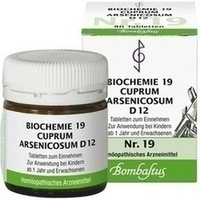 BIOCHEMIE 19 Cuprum Arsenicosum D 12 Compresse