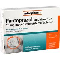 PANTOPRAZOLE Ratiopharm SK 20 mg Comprimés résistants au Suc gastrique
