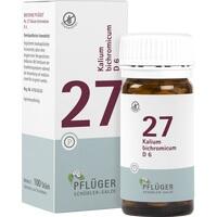 PFLUEGER BIOCHEMIE Pflueger 27 Kalium bichromic.D 6 Tablets