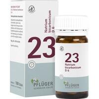 PFLUEGER BIOCHEMIE Pflueger 23 Natrium bicarbon.D 6 Tablets