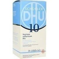 DHU BIOCHEMIE 10 Natrium sulfur.D 12 Comprimidos