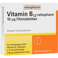 VITAMIN B 12 ratiopharm 10 µg Comprimidos recubiertos con Película