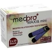 MEDPRO Maxi & Mini Bande de test de glycémie single