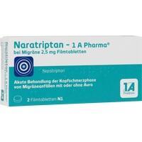 NARATRIPTAN 1A Pharma per emicrania 2,5 mg compresse rivestite