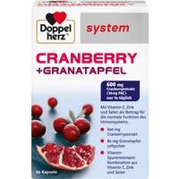 DOPPELHERZ Cranberry + Granatapfel system Capsules