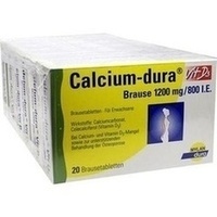 CALCIO DURA Vit D3 efervescente 1200 mg/800 UI