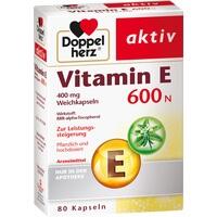DOUBLE COEUR Capsules molles de vitamine E 600 N