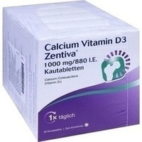 CALCIUM Vitamin D3 Zentiva 1000 mg 880 Insulin Unit chewable Tablets