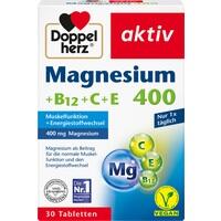 DOPPELHERZ Magnesium 400+B12+C+E Compresse