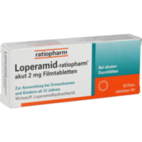 Loperamid-ratiopharm akut 2mg Filmtabletten