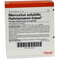 MERCURIUS SOLUBILIS INJEEL Hahnemanni Ampullen