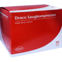 SAUGKOMPRESSEN unsteril 20x20 cm Draco