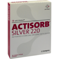 ACTISORB 220 Silver 6,5x9,5 cm steril Kompressen