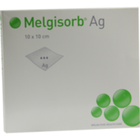 MELGISORB Ag Verband 10x10 cm