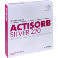 ACTISORB 220 Silver 10,5x10,5 cm steril Kompressen