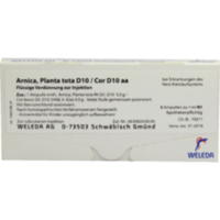 ARNICA PLANTA tota D 10/Cor D 10 aa Ampullen