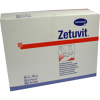 ZETUVIT Saugkompressen unsteril 10x10 cm