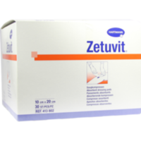 ZETUVIT Saugkompressen unsteril 10x20 cm